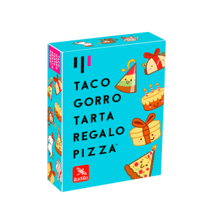 Taco, gorro, tarta, regalo,.pizza